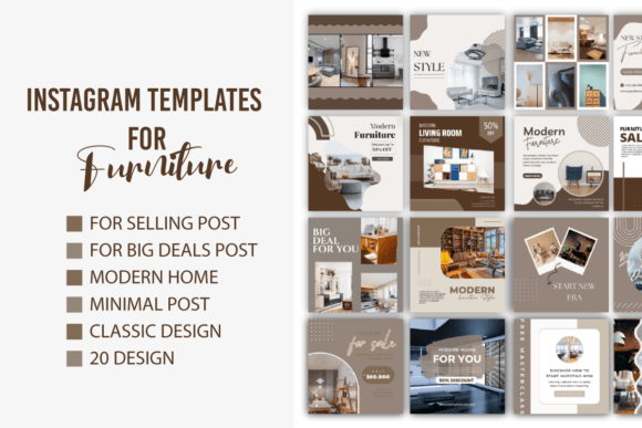 20 Instagram Templates for Furniture: Elevate Your Daily Feed