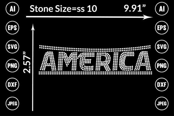 American Rhinestone Templates Design: Your Ready-to-Use Craft Solution
