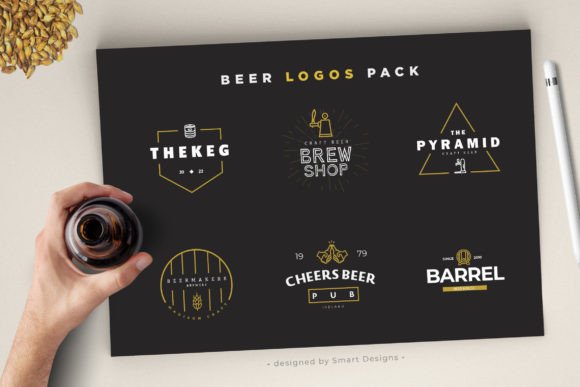 Beer Logo Templates X6: A Practical Asset for Branding
