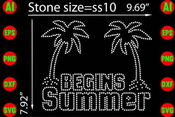 Begins Summer Rhinestone Templates: A Guide to Sparkle and Style