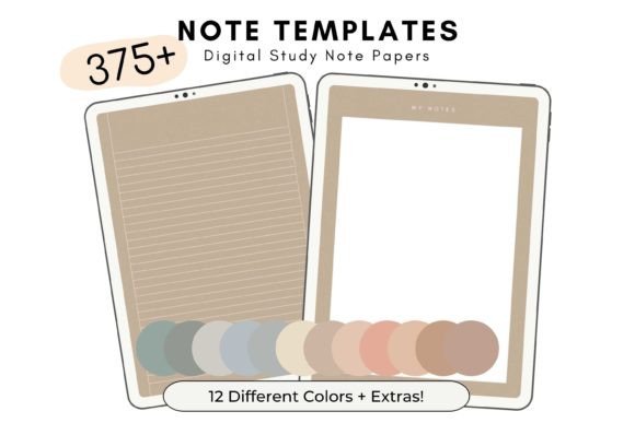 Boho Digital Note Templates: Your Ultimate Study Companion