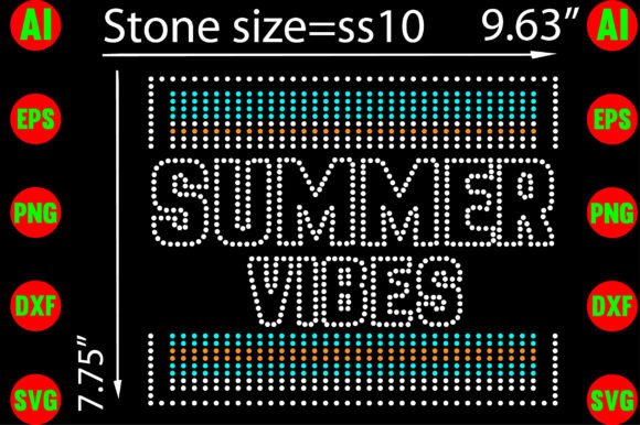 Capture the Season: Summer Vibes Rhinestone Templates Design