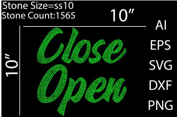 Crafting Brilliance: The (Close Open) Rhinestone Templates Design