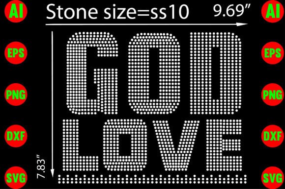 God Love Rhinestone Templates: Bling for Your Brand
