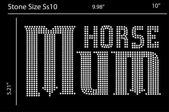Horse Mom Rhinestone Design Templates: Your Go-To for Bold, Sparkle-Infused Projects
