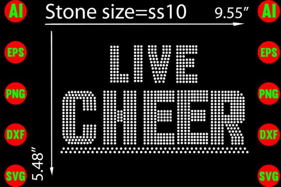 Live Cheer Rhinestone Templates: Design That Shines