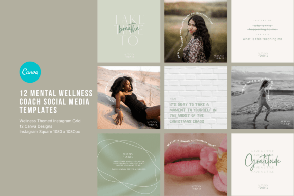 Mental Wellness Coach Templates: Your Blueprint for a Calm & Cohesive Instagram Feed