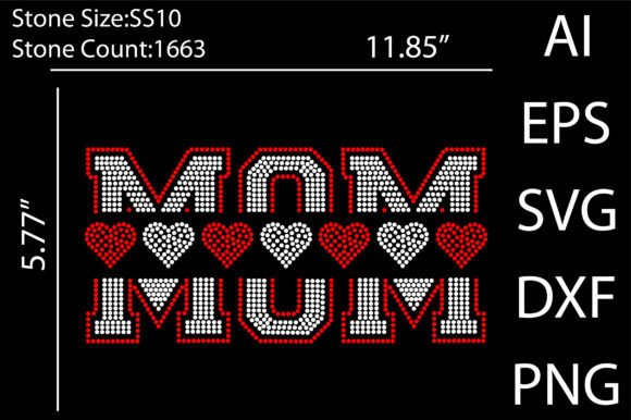 Mom Rhinestone Templates: Versatile Designs for Creators
