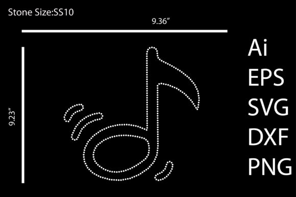 Music Rhinestone Templates: A Rare Design Asset