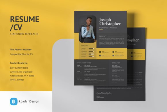 Resume/CV PSD Design Templates Vol 160: Your Professional Edge