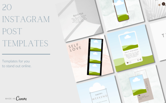 Streamline Your Content: Mastering 20 Instagram Posts Templates Canva