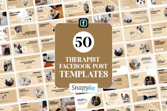 Therapist Facebook Canva Post Templates: Streamline Your Social Media